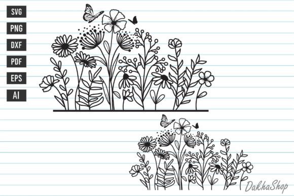 Download Wildflower Meadow Svg, Flowers Svg Files - Svg files Collection