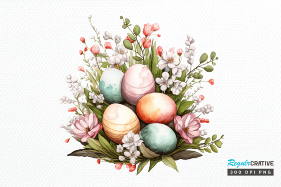 Download Watercolor Eggs Easter Day Clipart Png - Watercolor eggs Collection