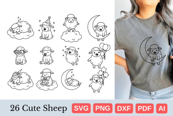 Download 26 Cute Sheep SVG Bundle - Sheep svg bundle Collection