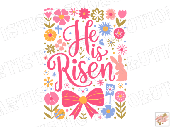 Download He is Risen Jesus Png Retro Easter Png - Jesus png Collection