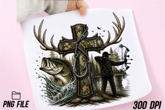 Download Camo Cross Fishing PNG, Christian PNG - Premium Resources
